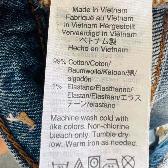 Madewell The High rise Slim Crop Boyjean Casual women’s blue jeans. size 30 - Picture 10 of 10